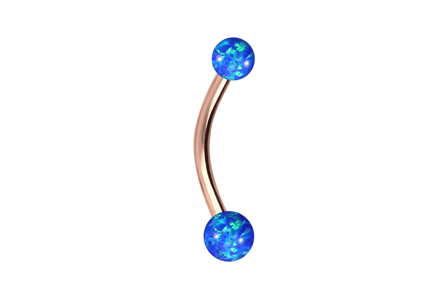 Chirurgenstahl Mini Bananabell Piercing SYNTHETISCHE OPALE